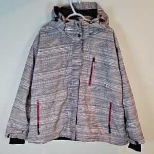 Pulse Gray 3XL Zip Up Hooded Jacket